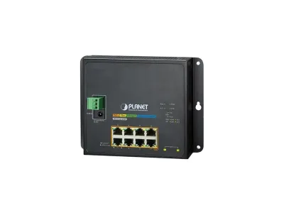 WGS-5225-8P2S - Planet 8 x Ports 10/100/1000Base-T PoE + 2 x Ports 100/1000Base-X SFP Wall-Mount Layer 2 Managed Network Switch
