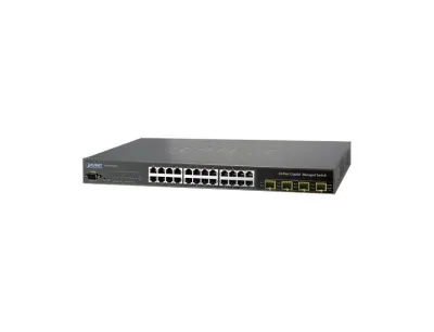 WGSW-24040 - Planet 24 x Ports 10/100/1000Base-T + 4 x Ports Gigabit TP / SFP Combo Layer 2 Managed Ethernet Switch