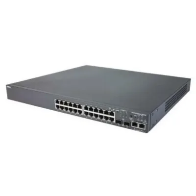 WJ684 - Dell PowerConnect 3424 24 x Ports 10/100Base-T Managed Fast Ethernet Network Switch