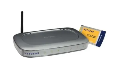 WMB521NA - Netgear Wireless Router and PC Card Kit 1 x 10/100Base-TX, 4 x 10/100Base-TX IEEE 802.11b Wireless Router
