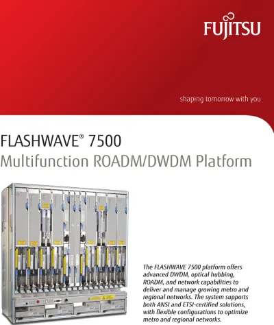 WMOPA8NAAC - Fujitsu Flashwave 7500 10GBE Transponder