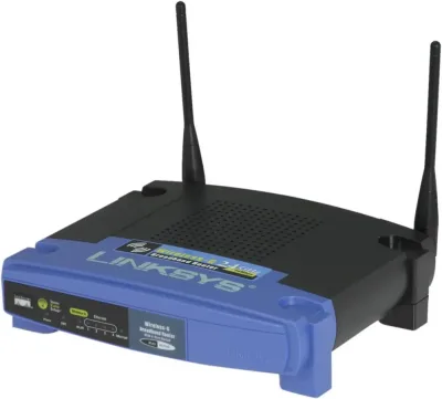 WRT54GX4-EU - Linksys Wireless-G WRT54GX4 Broadband Router with SRX400 1 x 10/100Base-TX, 4 x 10/100Base-TX IEEE 802.11b/g Wireless Broadband Router