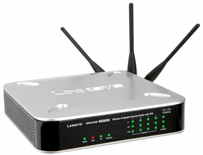 WRVS4400N-UK - Linksys WRVS4400N Wireless-N Gigabit Security Router with VPN 4 x 10/100/1000Base-TX LAN, 1 x 10/100/1000Base-TX WAN IEEE 802.11n (draft 2.0) Wireless Router