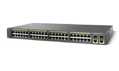 WS-C2960-48PST-L - Cisco Catalyst Series 2960 PoE 48 x Ports 10/100Base-TX + 2 x Combo Gigabit SFP Layer 4 Managed Fast Ethernet Network Switch