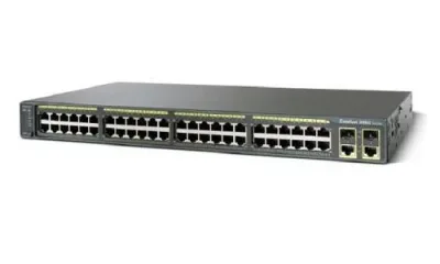 WS-C2960-48PST-S - Cisco Catalyst Series 2960 PoE 48 x Ports 10/100Base-TX + 2 x Combo Gigabit SFP Layer 4 Managed Fast Ethernet Network Switch