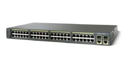 WS-C2960-48TC-L - Cisco Catalyst 2960 Series 48 x Ports 10/100Base-TX + 2 x combo Gigabit SFP Layer 4 Managed Rack-Mountable Fast Ethernet Network Switch