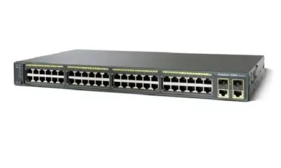 WS-C2960-48TC-S - Cisco Catalyst 2960 Series 48 x Ports 10/100Base-TX + 2 x combo Gigabit SFP Layer 4 Managed Rack-Mountable Fast Ethernet Network Switch