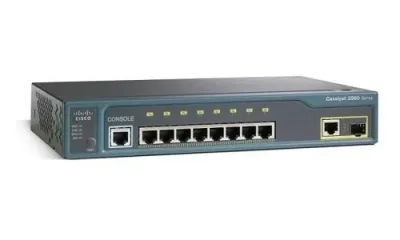 WS-C2960-8TC-L - Cisco Catalyst 2960 8-Port 8 x 10Base-T + 1 x combo Gigabit SFP Layer 2 Manage Rack-mountable Fast Ethernet Network Switch