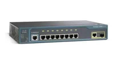 WS-C2960-8TC-S - Cisco Catalyst 2960 8-Port 8 x 10Base-T + 1 x combo Gigabit SFP Layer 2 Manage Rack-mountable Fast Ethernet Network Switch