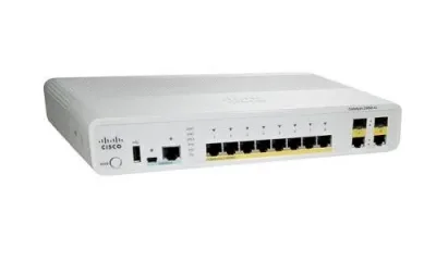 WS-C2960C-8PC-L - Cisco Catalyst 2960-C Series PoE 8 x Ports 10/100Base-TX + 2 x SFP Layer 2 Managed Fast Ethernet Network Switch