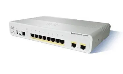 WS-C2960CPD-8PT-L - Cisco Catalyst 8-Port 10/100/1000 Managed Gigabit Ethernet Switch