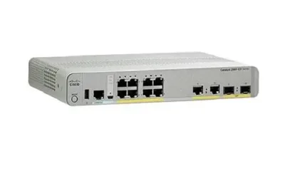 WS-C2960CX-8PC-L - Cisco Catalyst 2960-CX PoE+ 8 x Ports 10/100/1000Base-T + 4 x SFP Layer 2 Managed Gigabit Ethernet Network Switch
