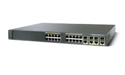 WS-C2960G-24TC-L - Cisco Catalyst 2960-G 20 x Ports 10/100/1000Base-T + 4 x combo Gigabit SFP Managed Layer 2 Managed Gigabit Ethernet Network Switch