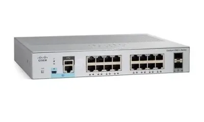 WS-C2960L-16TS-LL - Cisco Catalyst 2960 RJ-45 16 x Ports 10/100/1000Base-T + 2 x SFP Ports Layer 3 Managed Gigabit Ethernet Switch