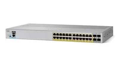 WS-C2960L-24PS-LL - Cisco Catalyst 2960-L POE+ 24 x Ports 10/100/1000Base-T + 4 x SFP Layer 4 Managed Gigabit Ethernet Network Switch