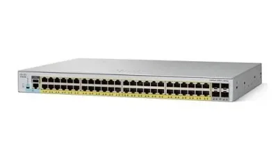 WS-C2960L-48PQ-LL - Cisco Catalyst 2960-L Series PoE+ 48 x Ports 10/100/1000Base-T + 4 x Gigabit SFP Layer 4 Managed Rack-Mountable Gigabit Ethernet Network Switch