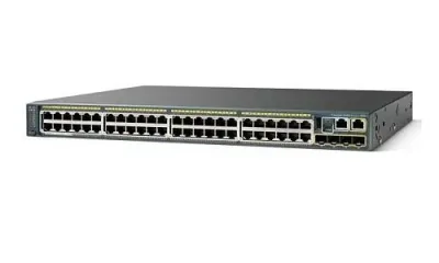 WS-C2960S-48LPD-L - Cisco Catalyst 2960-S PoE+ 48 x Ports 10/100/1000Base-T + 4 x SFP Layer 2 Managed Gigabit Ethernet Network Switch