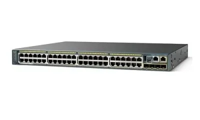 WS-C2960S-F48TS-S - Cisco Catalyst 2960-S Series 48 x Ports 10/100Base-TX + 2 x SFP Layer 2 Managed Gigabit Ethernet Network Switch