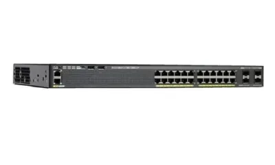 WS-C2960X-24PD-L - Cisco Catalyst 2960-X Series PoE 24 x Ports 10/100/1000Base-T + 4 x Gigabit SFP Layer 2 Managed 1U Rack-Mountable Gigabit Ethernet Network Switch