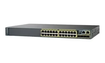 WS-C2960X-24PS-L - Cisco Catalyst 2960-X Series PoE 24 x Ports 10/100/1000Base-T + 4 x Gigabit SFP Layer 2 Managed 1U Rack-Mountable Gigabit Ethernet Network Switch