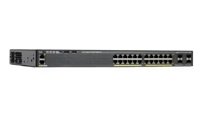 WS-C2960X-24TD-L - Cisco Catalyst 2960-X Series 24 x Ports 10/100/1000Base-T + 2 x Gigabit SFP Layer 2 Managed 1U Rack-Mountable Gigabit Ethernet Network Switch