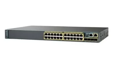 WS-C2960X-24TS-L - Cisco Catalyst 2960-X Series 24 x Ports 10/100/1000Base-T + 2 x Gigabit SFP Layer 2 Managed 1U Rack-Mountable Gigabit Ethernet Network Switch
