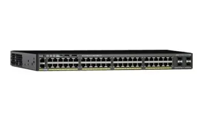 WS-C2960X-48LPS-L - Cisco Catalyst 2960-X PoE+ 48 x Ports 10/100/1000Base-T + 2 x SFP Layer 2 Managed Rackmountable Gigabit Ethernet Network Swicth