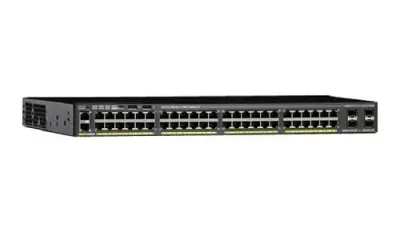 WS-C2960X-48TD-L - Cisco Catalyst 2960-X 48 x Ports 10/100/1000Base-T + 4 x Gigabit SFP Layer 2 Managed Rack-mountable 1U Gigabit Ethernet Network Switch