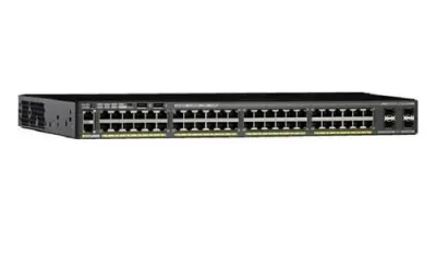 WS-C2960X-48TS-L - Cisco Catalyst 2960-X 48 x Ports 10/100/1000Base-T + 4 x Gigabit SFP Layer 2 Managed Rack-mountable 1U Gigabit Ethernet Network Switch