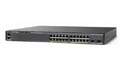 WS-C2960XR-24PD-I - Cisco Catalyst 2960-XR Series PoE+ 24 x Ports 10/100/1000Base-T + 4 x SFP Layer 3 Gigabit Ethernet Network Switch