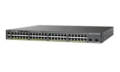 WS-C2960XR-48LPS-I - Cisco Catalyst 2960 PoE RJ-45 48 x Ports 10/100/1000Base-LX 2 x SFP Ports Gigabit L3 Managed Network Switch