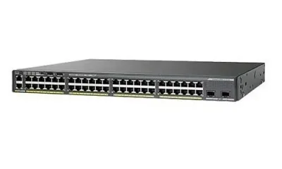 WS-C2960XR-48TD-I - Cisco Catalyst 2960 PoE RJ-45 48 x Ports 10/100/1000Base-LX + 2 x SFP Ports Gigabit L3 Managed Network Switch