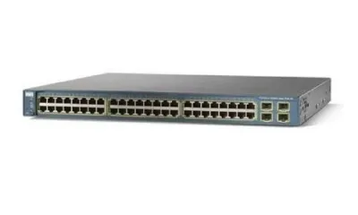 WS-C3560-48PS-E - Cisco Catalyst 3560 PoE 48-Port x 10/100Base-T + 4 x SFP Layer 3 Managed Fast Ethernet Network Switch