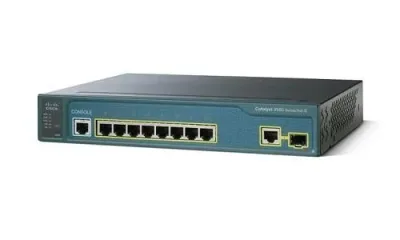 WS-C3560-8PC-S - Cisco Catalyst 3560 8-Port 8 x 10/100 (PoE) + 1 x combo Gigabit SFP 1U Rack-mountable Switch