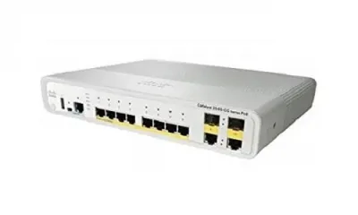WS-C3560CG-8PC-S - Cisco Catalyst PoE RJ-45 8 x Ports 10/100/1000Base-TX + 2 x combo Gigabit SFP Gigabit SFP managed desktop Gigabit Ethernet Switch