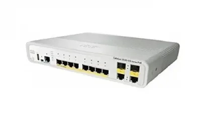 WS-C3560CG-8TC-S - Cisco Catalyst RJ-45 8 x Ports 10/100/1000Base-TX + 2 x combo Gigabit SFP Gigabit SFP managed desktop Gigabit Ethernet Switch