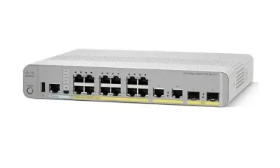 WS-C3560CX-12TC-S - Cisco Catalyst 3560-CX Series 12 x Ports 10/100/1000Base-T + 4 x SFP Layer 3 Managed Rack-Mountable Gigabit Ethernet Network Switch