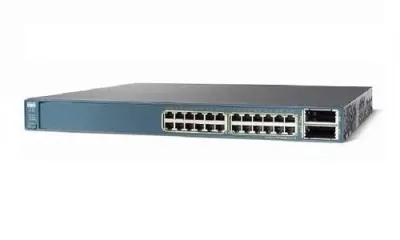 WS-C3560E-24PD-E - Cisco Catalyst 3560E PoE 24 x Ports 10/100/1000Base-T + 2 x 10GE (X2) Layer 3 Managed Gigabit Ethernet Network Switch