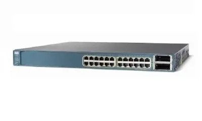 WS-C3560E-24PD-S - Cisco Catalyst 3560E PoE 24 x Ports 10/100/1000Base-T + 2 x 10GE (X2) Layer 3 Managed Gigabit Ethernet Network Switch