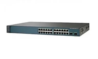 WS-C3560V2-24PS-S - Cisco Catalyst 3560 RJ-45 24 x Ports 10/100Base-TX + 2 x SFP Layer 3 Managed Fast Ethernet Switch