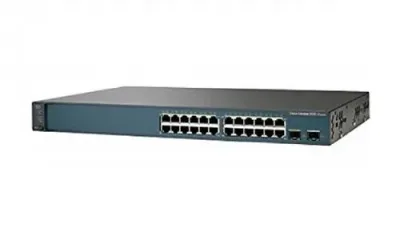 WS-C3560V2-24TS-E - Cisco Catalyst 3560 RJ-45 24 x Ports 10/100Base-TX + 2 x SFP Layer 3 Managed Fast Ethernet Switch