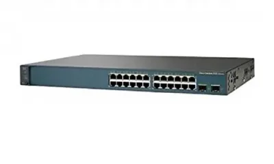 WS-C3560V2-24TS-S - Cisco Catalyst 3560 RJ-45 24 x Ports 10/100Base-TX + 2 x SFP Layer 3 Managed Fast Ethernet Switch