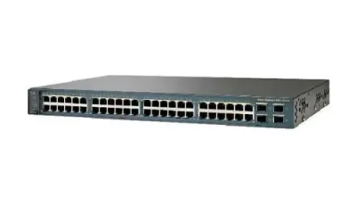 WS-C3560V2-48PS-E - Cisco Catalyst 3560-V2 Series PoE 48 x Ports 10/100Base-TX + 4 x SFP Layer 3 Managed Fast Ethernet Network Switch