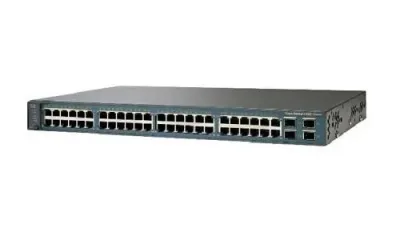 WS-C3560V2-48PS-S - Cisco Catalyst 3560-V2 Series PoE 48 x Ports 10/100Base-TX + 4 x SFP Layer 3 Managed Fast Ethernet Network Switch