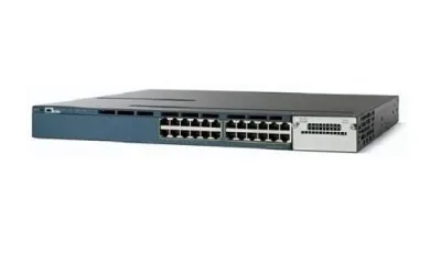 WS-C3560X-24P-E - Cisco Catalyst 3560 PoE+ RJ-45 24 x Ports 10/100/1000Base-T + 4 x SFP Layer 3 Managed Gigabit Ethernet Switch