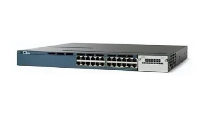 WS-C3560X-24T-E - Cisco Catalyst 3560 PoE+ RJ-45 24 x Ports 10/100/1000Base-T + 4 x SFP Layer 3 Managed Gigabit Ethernet Switch