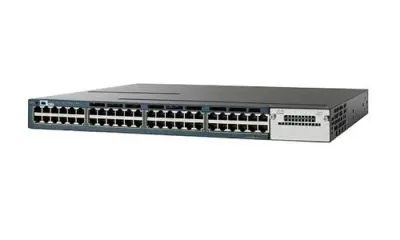 WS-C3560X-48P-E - Cisco Catalyst 3560 PoE RJ-45 48 x Ports 10/100/1000Base-T + 2 x SFP Slots Layer 3 Managed Gigabit Ethernet Switch