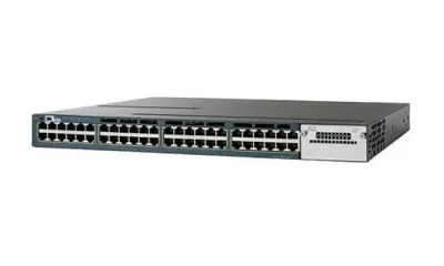WS-C3560X-48P-S - Cisco Catalyst 3560 PoE RJ-45 48 x Ports 10/100/1000Base-T + 2 x SFP Slots Layer 3 Managed Gigabit Ethernet Switch