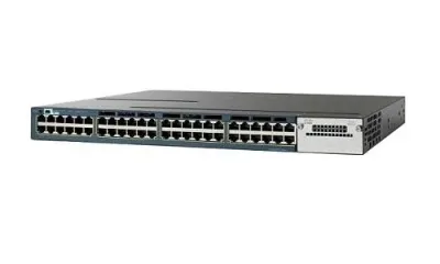 WS-C3560X-48T-L - Cisco Catalyst 3560 PoE RJ-45 48 x Ports 10/100/1000Base-T + 2 x SFP Slots Layer 3 Managed Gigabit Ethernet Switch