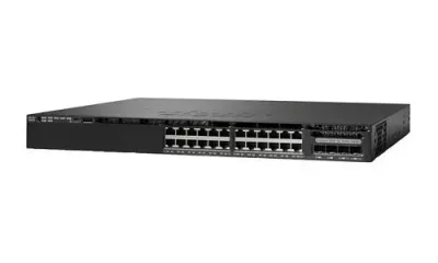 WS-C3650-24PD-L - Cisco Catalyst PoE 3650 24 x Ports 10/100/1000Base-T + 4 x SFP Layer 3 Managed Stackable 1U Rack-Mountable Gigabit Ethernet Network Switch